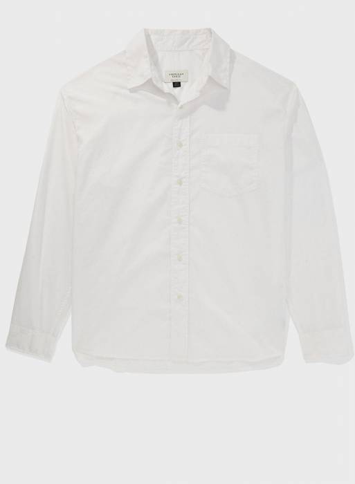 پیراهن مردانه سفید برند american eagle مدل 9459