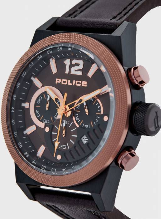 ساعت مردانه پلیس قهوه ای مدل 9501