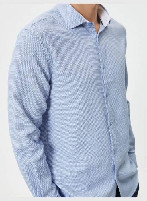 پیراهن کلاسیک اسلیم فیت مردانه کوتون مدل 9523