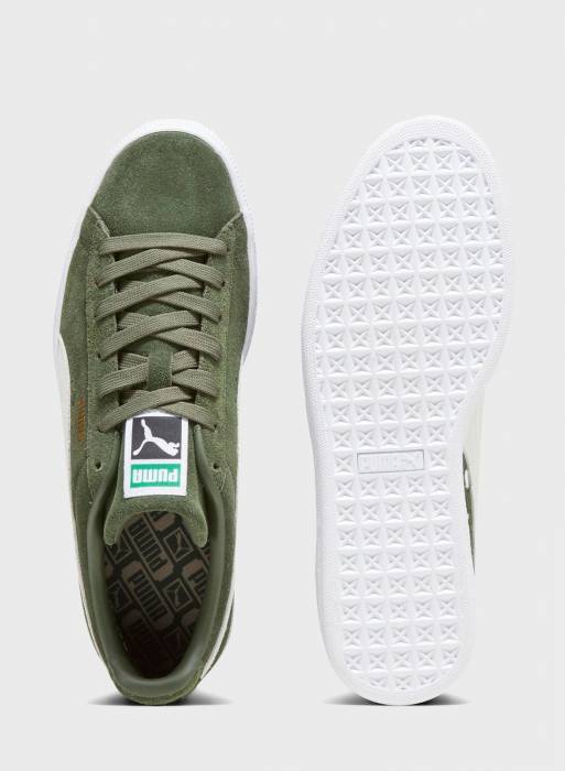 کفش ورزشی کلاسیک جیر مردانه پوما سبز مدل 9743