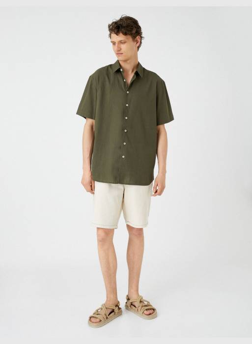 پیراهن آستین کوتاه کلاسیک مردانه کوتون مدل 0041