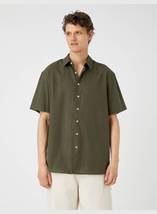 پیراهن آستین کوتاه کلاسیک مردانه کوتون مدل 0041