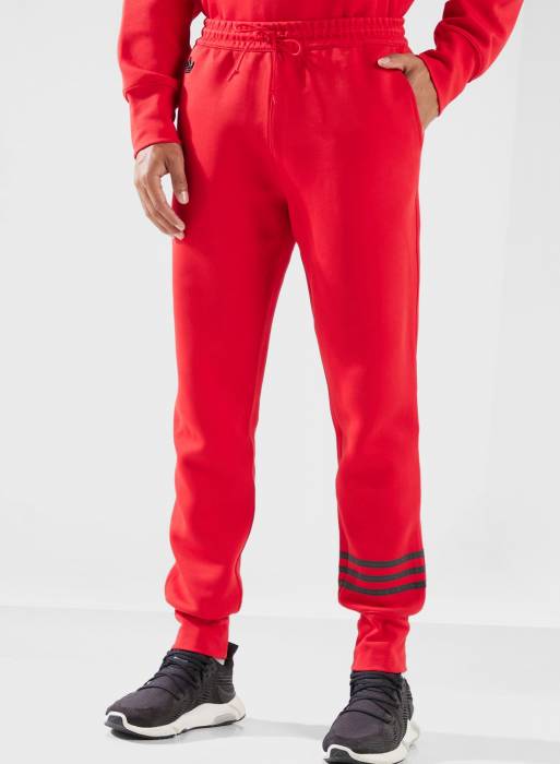 شلوار کلاسیک کتان مردانه آدیداس قرمز مدل 0304