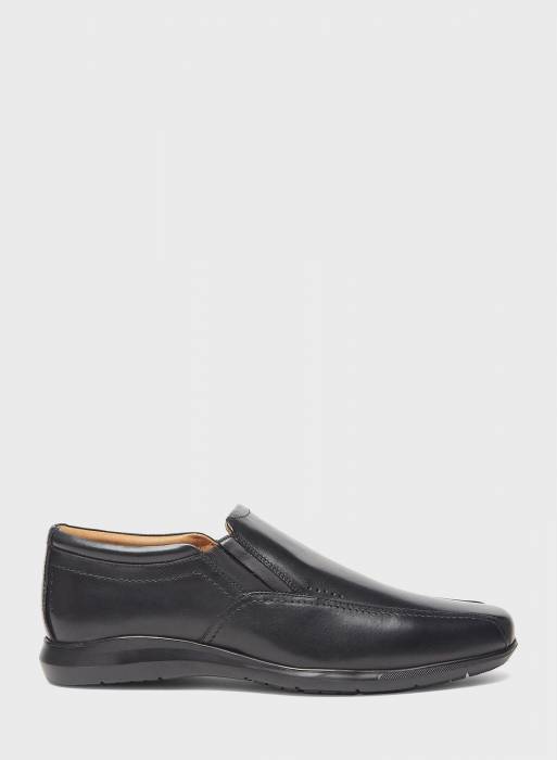 کفش راحت رسمی مردانه مشکی برند le confort مدل 0407