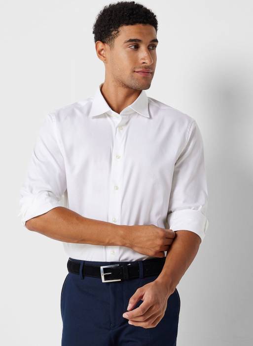 پیراهن مردانه تامی هیلفیگر سفید مدل 1414