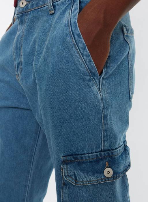 شلوار جین مردانه ترندیول آبی مدل 1969