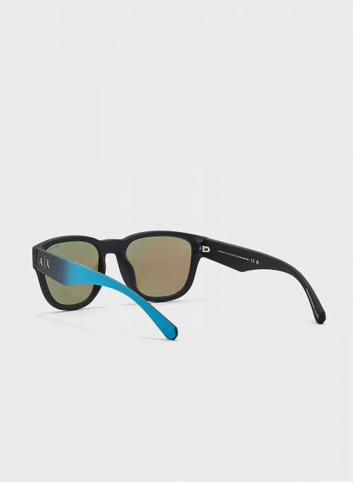 عینک آفتابی مردانه آرمانی آبی مشکی مدل 2153