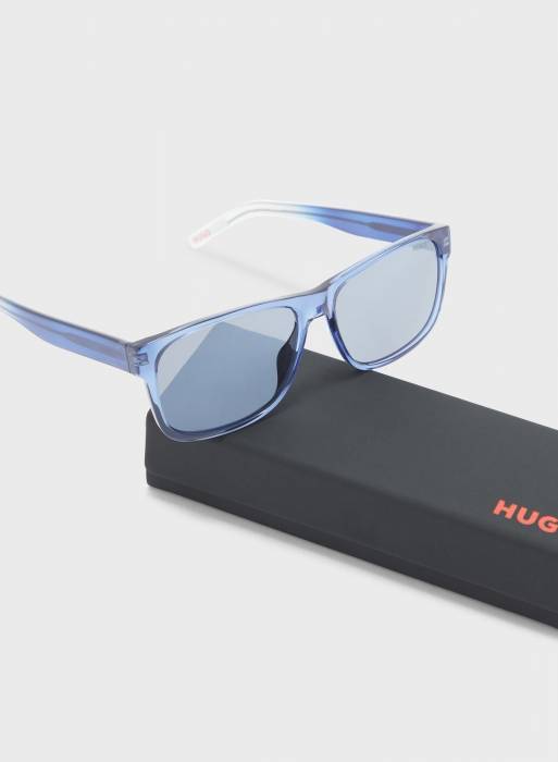 عینک آفتابی مردانه هوگو آبی مدل 2935