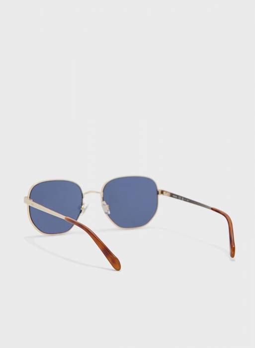 عینک آفتابی مردانه فسیل طلایی مدل 3143
