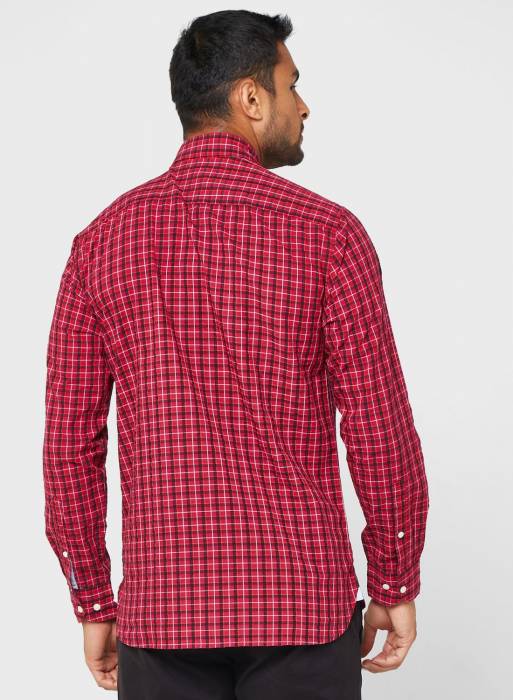 پیراهن مردانه تامی هیلفیگر قرمز مدل 4320