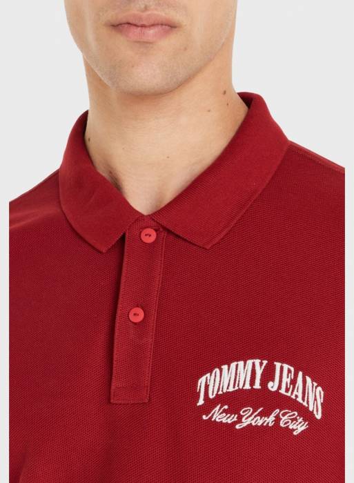 پولوشرت جین مردانه تامی هیلفیگر قرمز