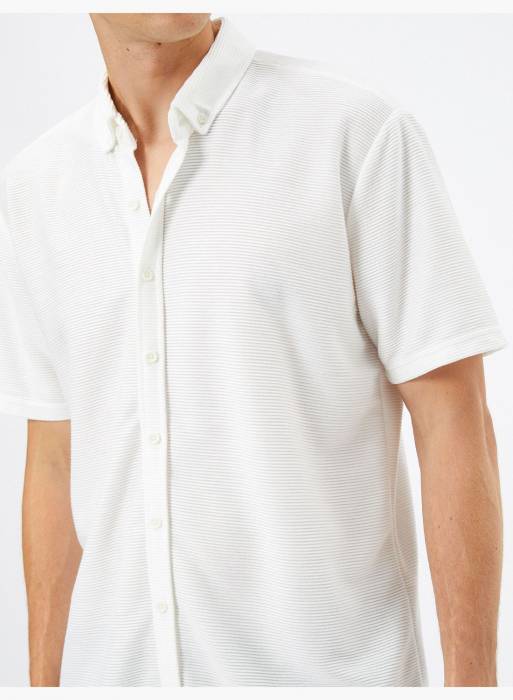 پیراهن آستین کوتاه کلاسیک مردانه کوتون مدل 4683