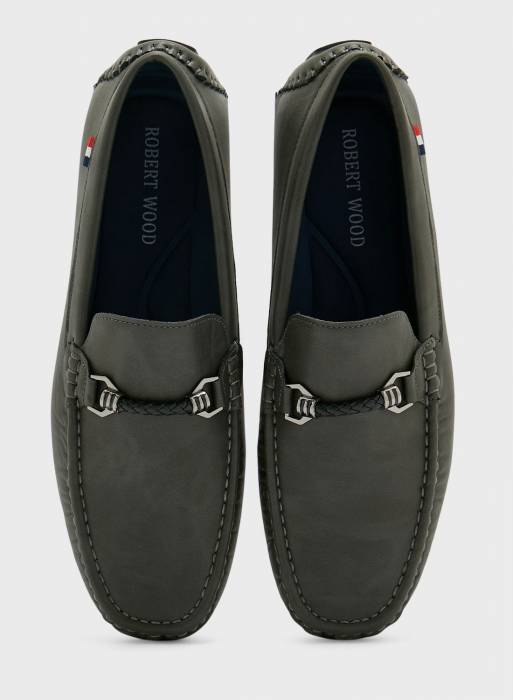 کفش رسمی مردانه طوسی خاکستری برند robert wood