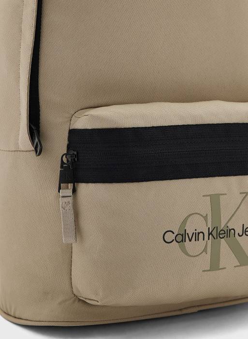کیف کوله پشتی جین مردانه کلوین کلاین بژ مدل 4901