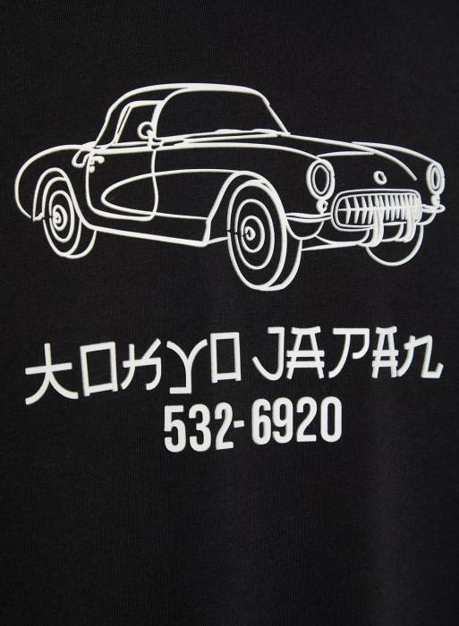 تی شرت یقه گرد با طرح ماشین مدل 5351