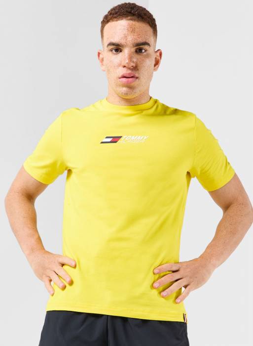 تیشرت مردانه تامی هیلفیگر زرد مدل 5485