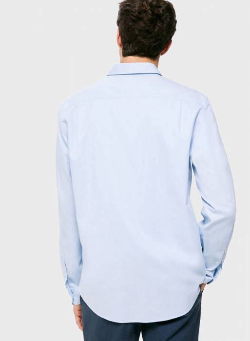 پیراهن بهاره مردانه اسپرینگ فیلد آبی روشن مدل 5585