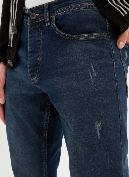 شلوار جین مردانه ترندیول آبی مدل 5592