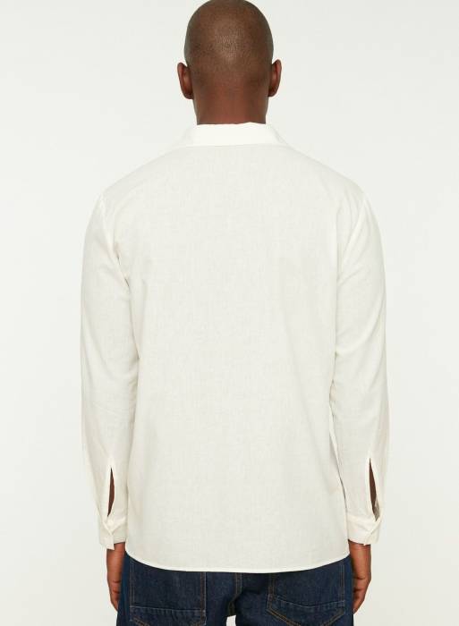 پیراهن مردانه ترندیول سفید مدل 6013