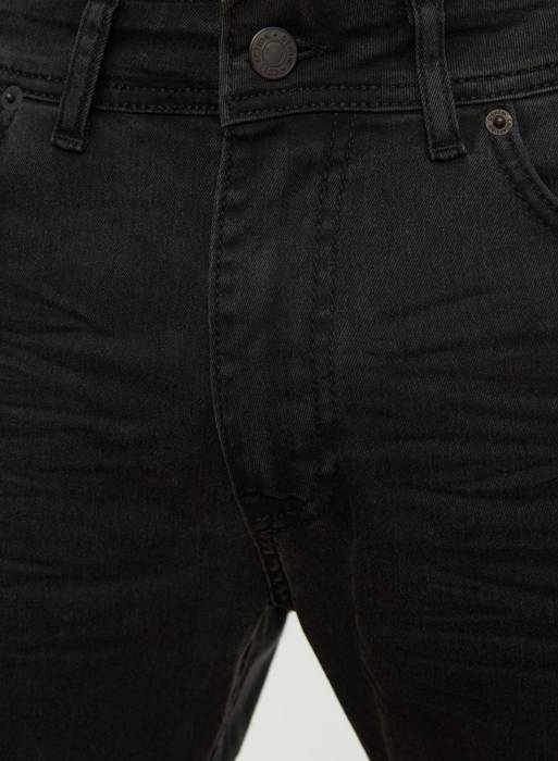 شلوار جین مردانه اسلیم فیت ترندیول مشکی مدل 6180