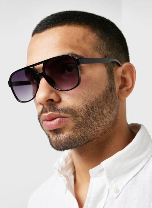 عینک آفتابی مردانه مشکی برند seventy five