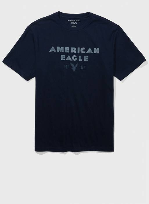 تیشرت مردانه آبی برند american eagle مدل 6240