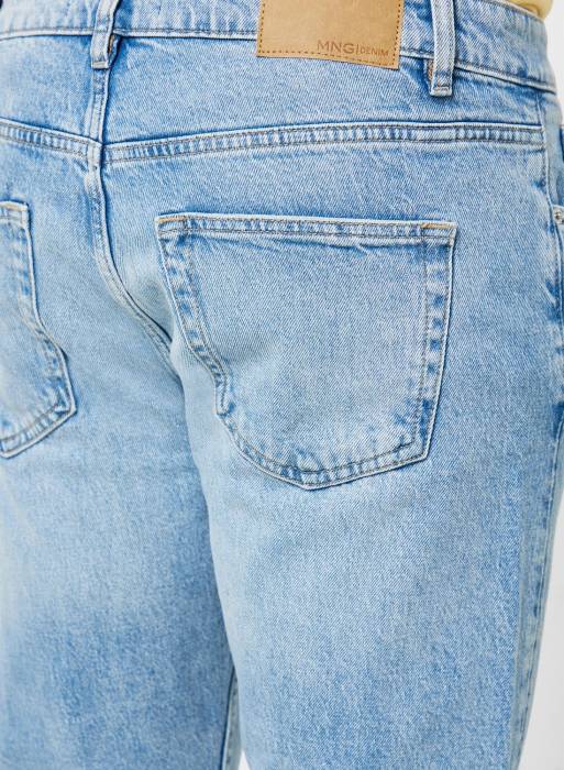 شلوار جین مردانه مانگو آبی مدل 6318