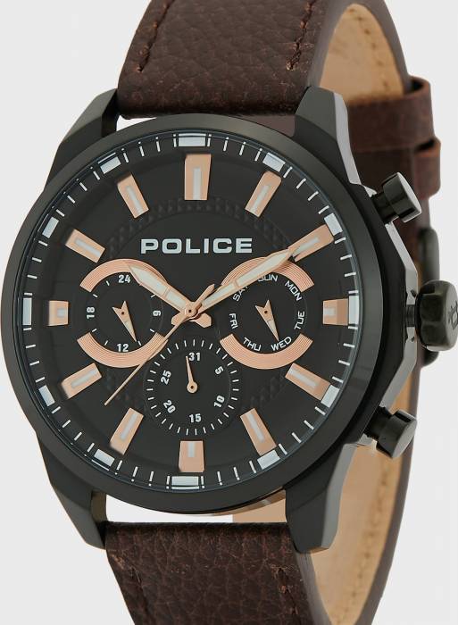ساعت مردانه پلیس قهوه ای مدل 6452