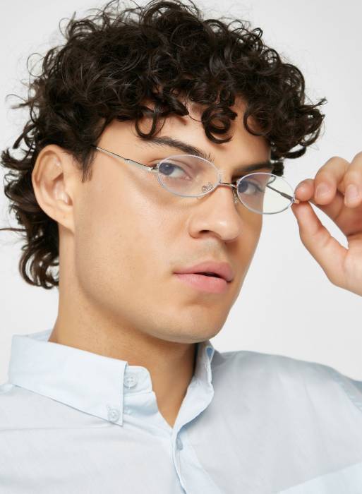 عینک آفتابی مردانه نقره ای برند seventy five
