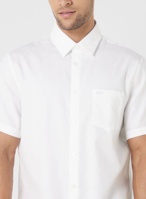 پیراهن مردانه لاکوست سفید مدل 7626