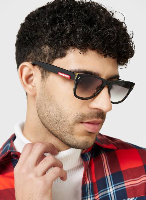 عینک آفتابی مردانه مشکی برند dsquared2