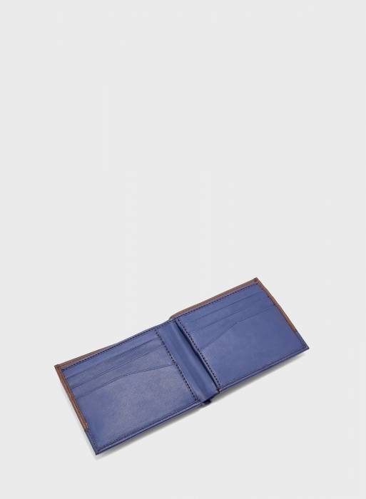 کیف مردانه آبی قهوه ای برند robert wood