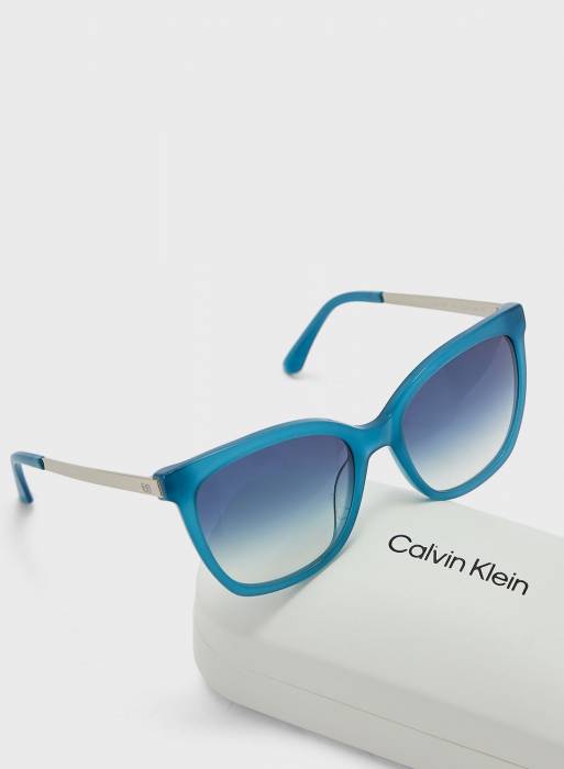 عینک آفتابی زنانه کلوین کلاین آبی مدل 8689