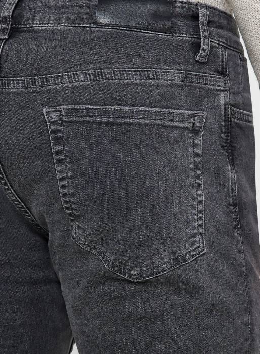 شلوار جین مردانه مانگو طوسی خاکستری مدل 9005