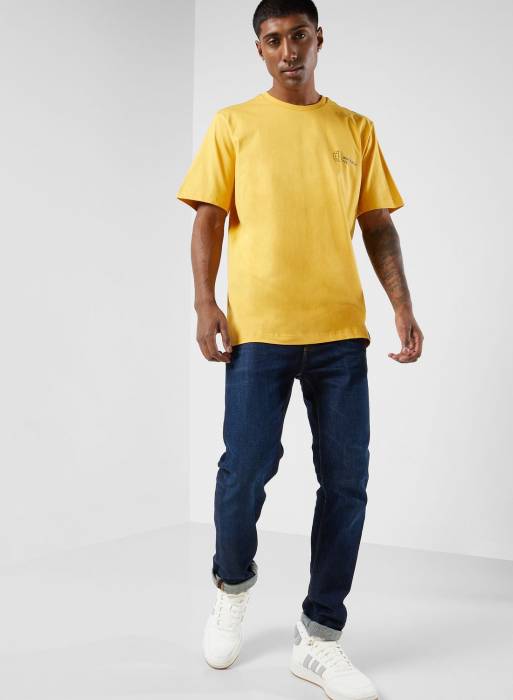 تیشرت مردانه آدیداس زرد مدل 9102