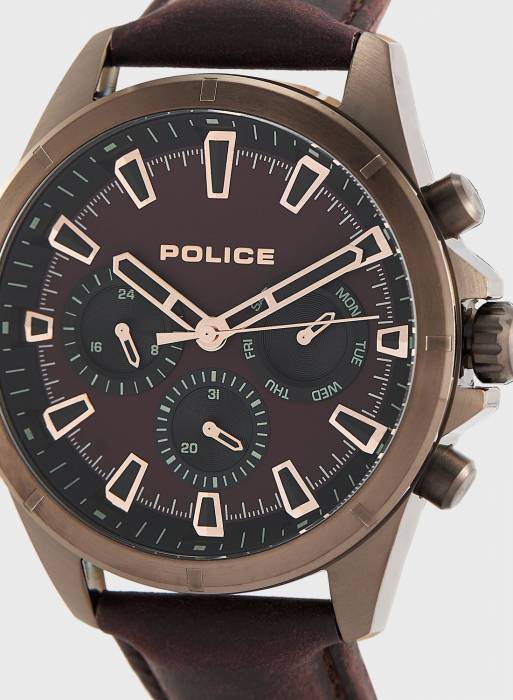 ساعت مردانه پلیس برنزی مدل 9259