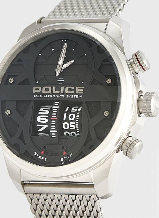 ساعت مردانه پلیس نقره ای مدل 9260