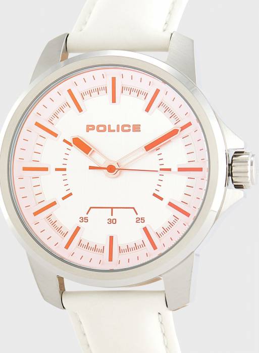 ساعت مردانه پلیس نقره ای سفید مدل 9337