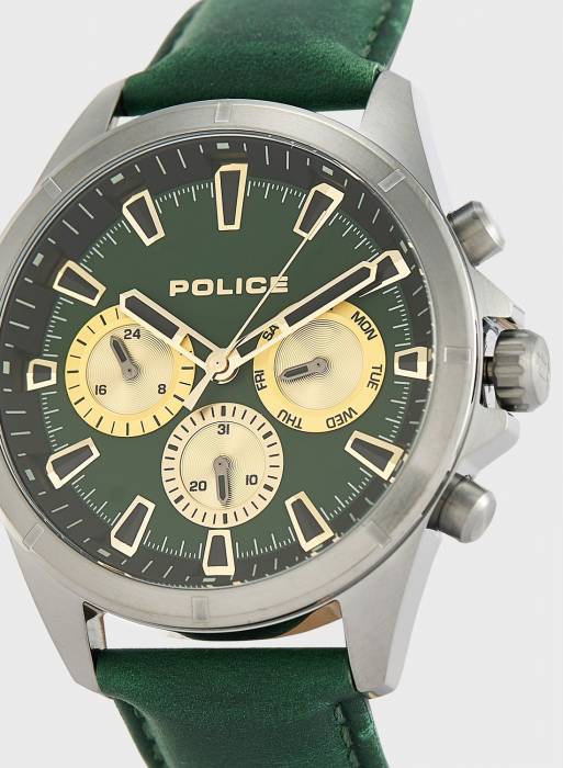 ساعت مردانه پلیس براق سبز مدل 9340