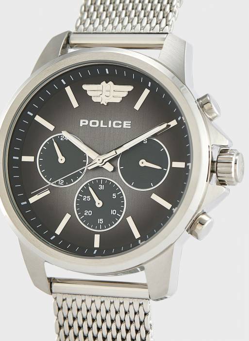 ساعت مردانه پلیس نقره ای مدل 9415