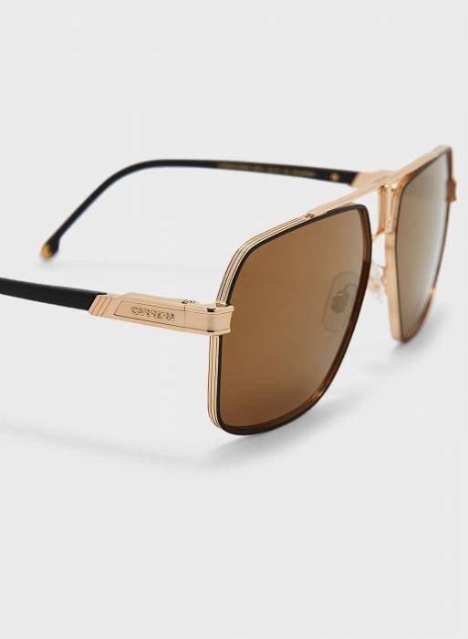 عینک آفتابی مردانه کاررا طلایی مدل 9709
