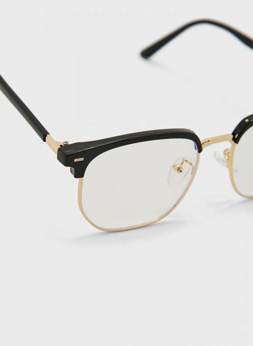 عینک آفتابی مردانه طلایی مشکی برند robert wood
