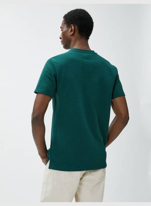 تیشرت آستین کوتاه مردانه کوتون سبز مدل 9958