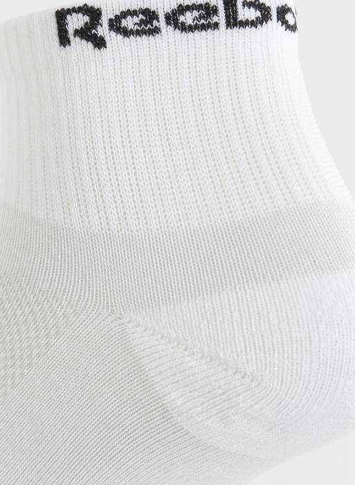 جوراب ورزشی مردانه پک 3 عددی ریباک سفید مدل 0020