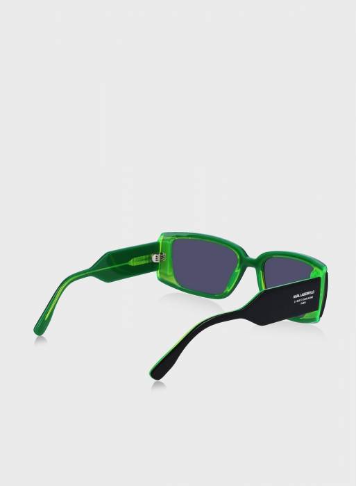 عینک آفتابی مردانه سبز مشکی برند karl lagerfeld مدل 0374