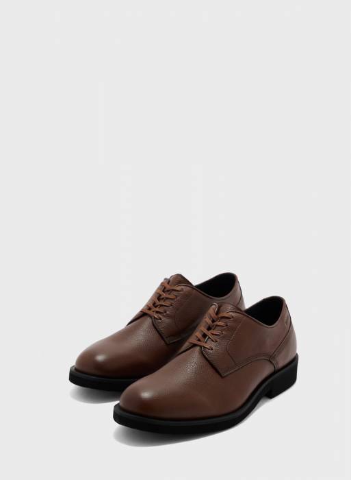 کفش رسمی مردانه باس قهوه ای مدل 0620