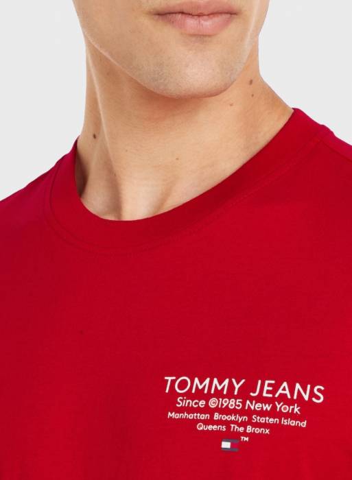 تیشرت جین مردانه تامی هیلفیگر قرمز