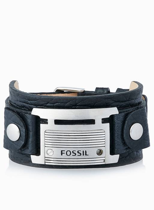 دستبند مردانه فسیل مشکی مدل 0932