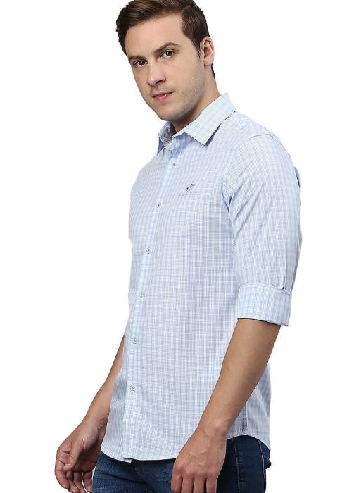 پیراهن مردانه بورلی هیلز پولو کلاب آبی مدل 0991