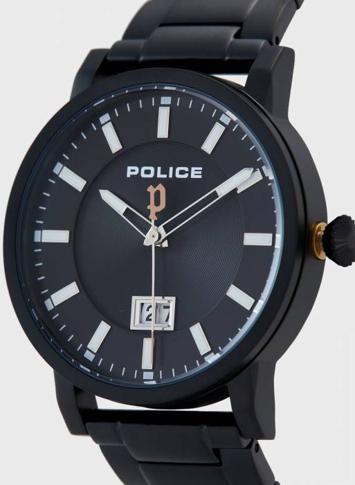 ساعت مردانه پلیس مشکی مدل 2424